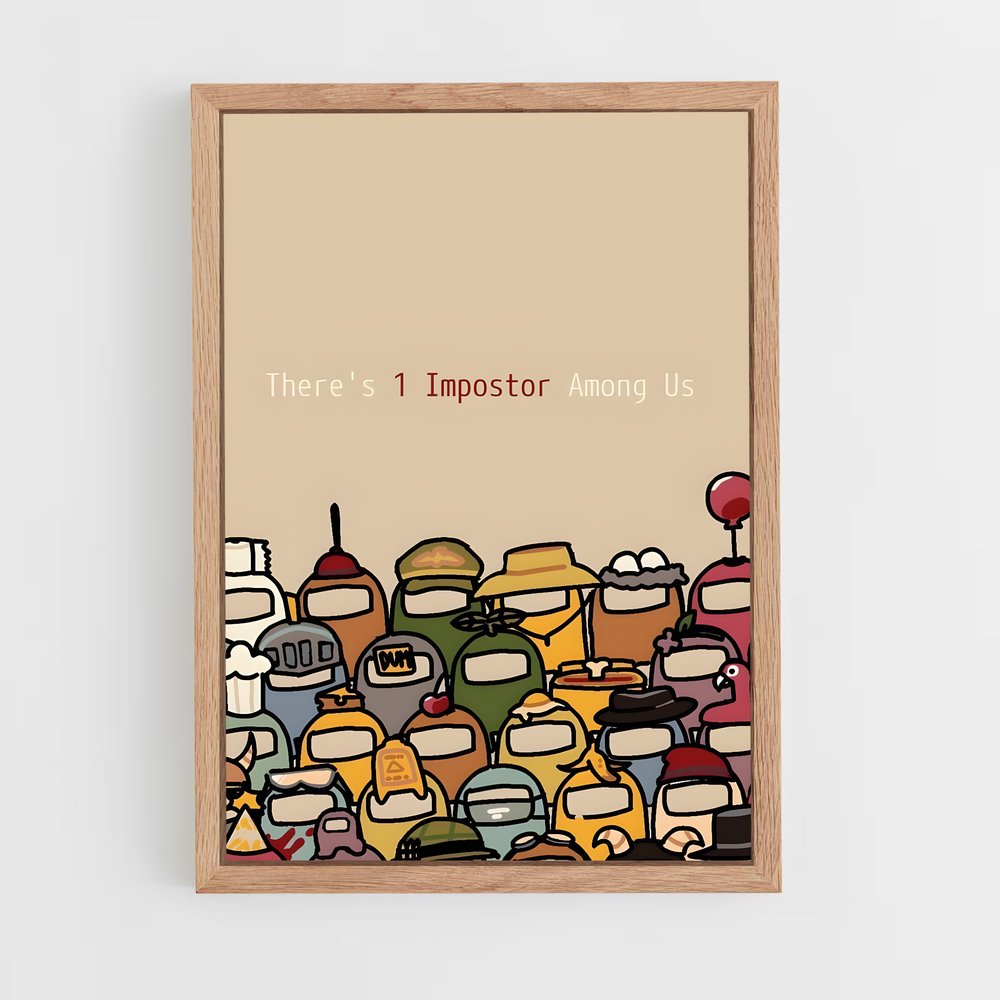 Poster La Foule Suspecte – affiche Among us (vue 4)